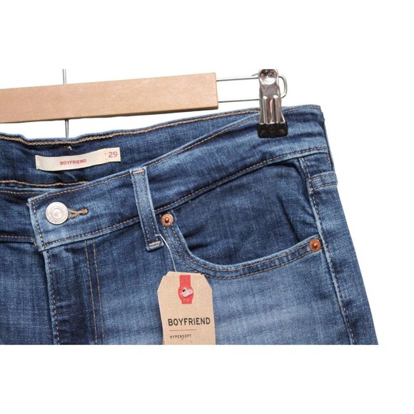 NWT Levi's Boyfriend Jeans Size 8 29 x 27 Mid Rise Denim Relaxed Fit Tapered Leg - Picture 6 of 15
